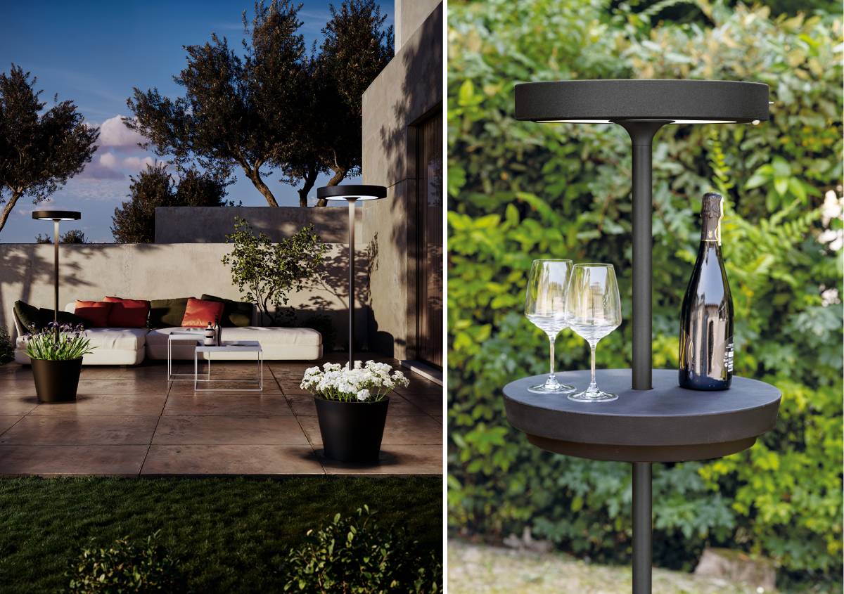 Zafferano Poldina Reverso Solar: lampada, fioriera e arredo outdoor Zafferano Poldina Reverso Solar: lampada, fioriera e arredo outdoor