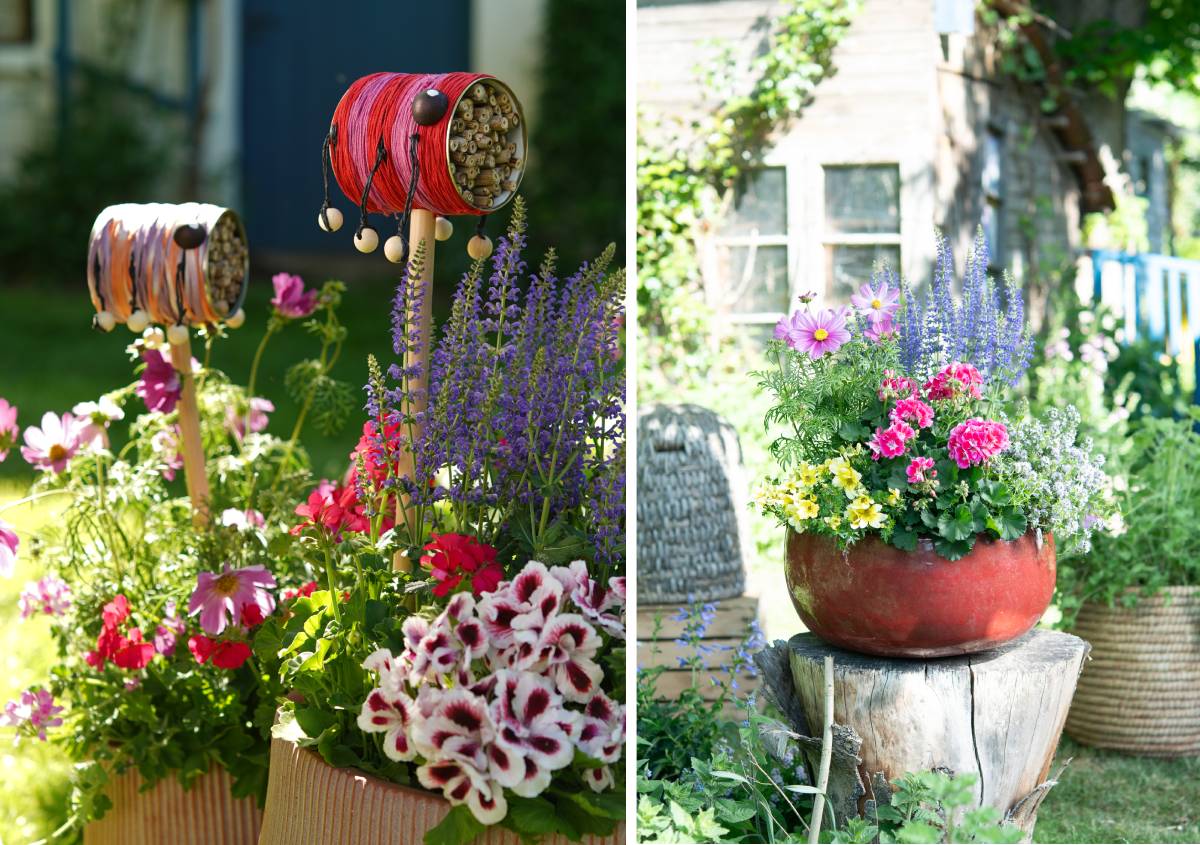 Cinque idee di upcycling per un giardino naturalistico fai-da-te Cinque idee di upcycling per un giardino naturalistico fai-da-te