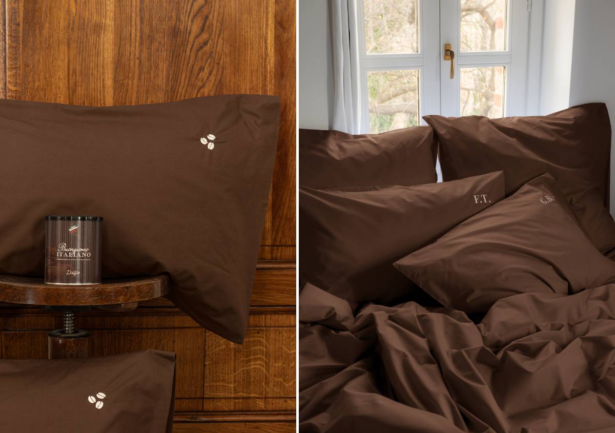 Biancheria per la casa: il colore del caffè entra nella camera da letto Biancheria per la casa: il colore del caffè entra nella camera da letto