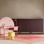 Franny e Primo Tex di Dieffebi: scrivania e madia per home office