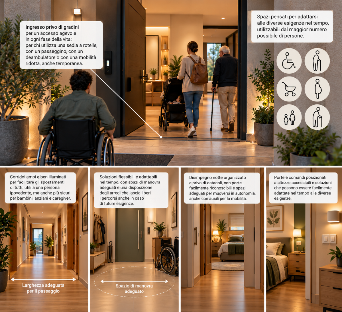 Design for All: una casa capace di adattarsi alle diverse fasi della vita Design for All: una casa capace di adattarsi alle diverse fasi della vita