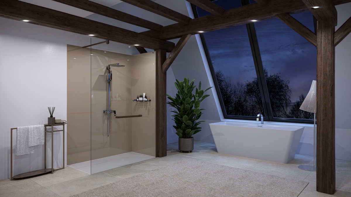 Con Duscholux Air Wood, invece, vetro e legno naturale convivono nella zona doccia. Qual è il valore di questa combinazione? Con Duscholux Air Wood, invece, vetro e legno naturale convivono nella zona doccia. Qual è il valore di questa combinazione?