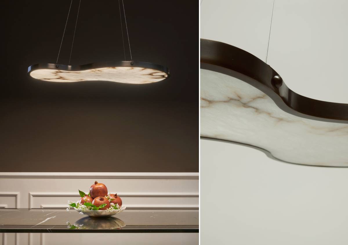 Fabula, la sospensione di Matlight Milano che trasforma l'alabastro in luce Fabula, la sospensione di Matlight Milano che trasforma l'alabastro in luce
