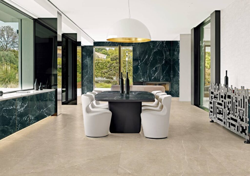 Glam Luxe di Florim: rivestimenti effetto marmo in tre dimensioni